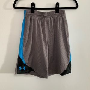 Under Armour gray and blue shorts